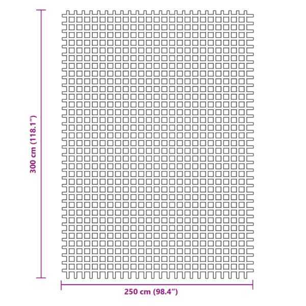 Roheline telgivaip haagissuvilale ja telgile, 3 x 2,5 m, PVC-vahtkattega võrk – 7