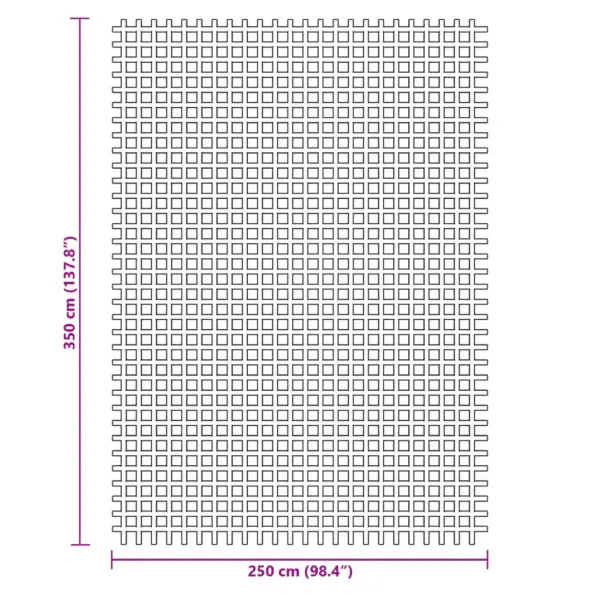 Roheline PVC telgivaip haagissuvilale ja telkimiseks, 3,5 x 2,5 m – 7