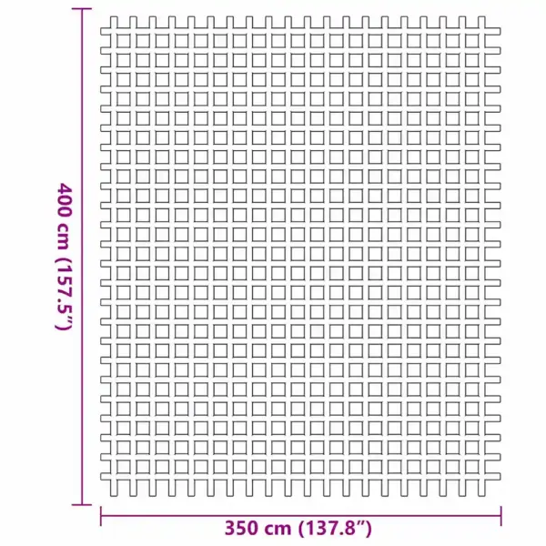 Roheline kerge ja vastupidav polüestrist telgivaip, 400 x 350 cm – 7