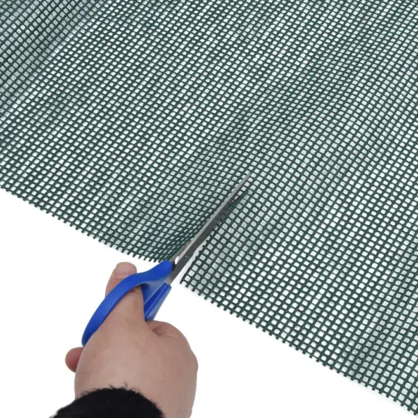 Roheline telgivaip haagissuvila varikatuse alla, PVC-vahtkattega polüestervõrk, 5 x 3 m – 4