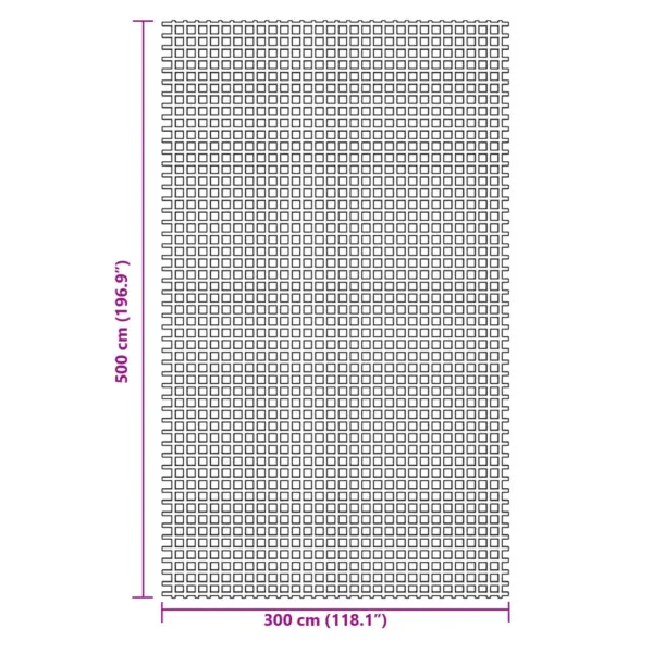 Roheline telgivaip haagissuvila varikatuse alla, PVC-vahtkattega polüestervõrk, 5 x 3 m – 7