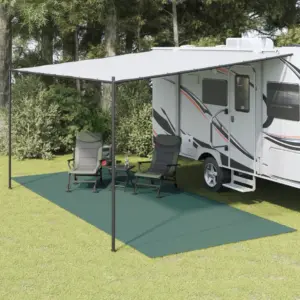 Telgivaip ruudustikmustriga, roheline, PVC-vahtkattega polüestervõrk, 6 x 2,5 m