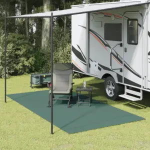 PVC-võrgust telgivaip, roheline, 4 x 2 m