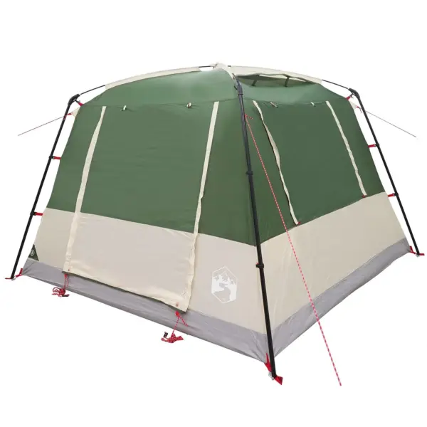 Roheline telk 10 inimesele, 185T polüester PU-kattega, 310 x 310 x 221 cm – 4