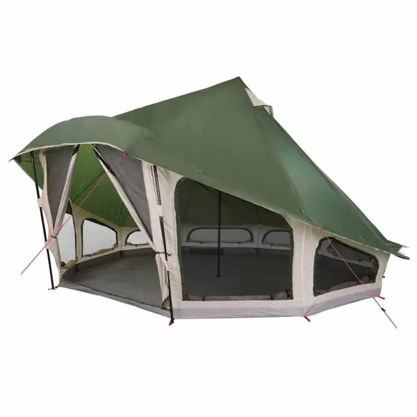 Peretelk tipi katusega, õhuavaga, roheline, 10-le, taft, 508 x 470 x 300 cm – 2