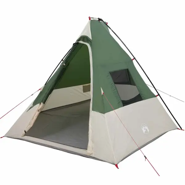 Roheline tipi telk 6-le, õhuavaga, taft, 383 x 338 x 217 cm – 2