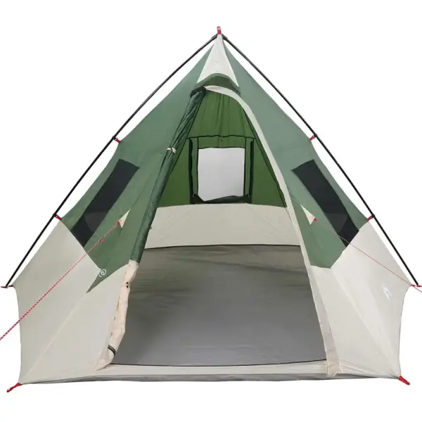 Roheline tipi telk 6-le, õhuavaga, taft, 383 x 338 x 217 cm – 4