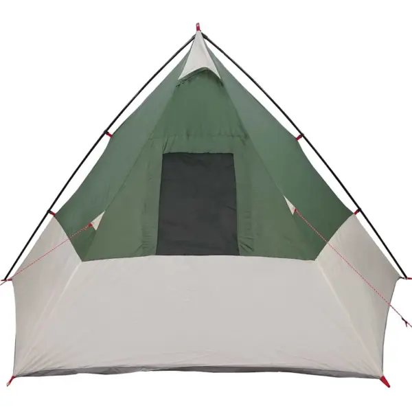Roheline tipi telk 6-le, õhuavaga, taft, 383 x 338 x 217 cm – 6