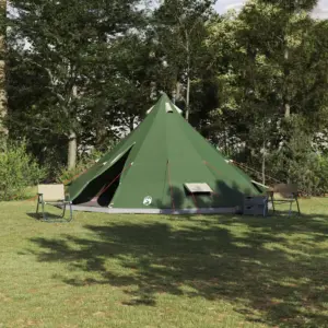 Suur tipi telk õhuava ja E-portiga, roheline taftkangas, 12-le, 560 x 560 x 300 cm