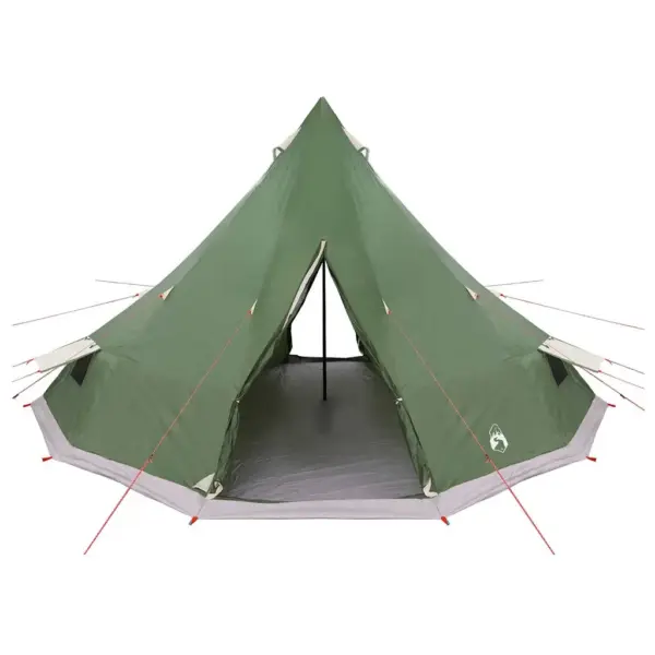 Suur tipi telk õhuava ja E-portiga, roheline taftkangas, 12-le, 560 x 560 x 300 cm – 4