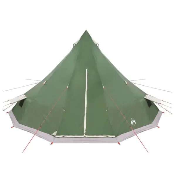 Suur tipi telk õhuava ja E-portiga, roheline taftkangas, 12-le, 560 x 560 x 300 cm – 10