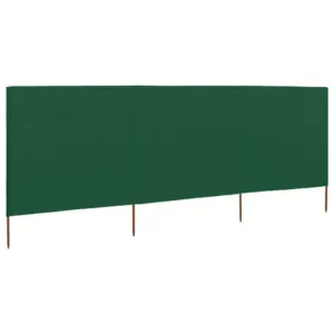3-paneeline tuulekaitse sein mittekootud kangast, roheline, 400 x 120 cm