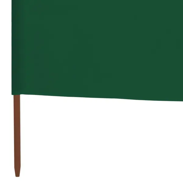 3-paneeline tuulekaitse sein mittekootud kangast, roheline, 400 x 120 cm - 5