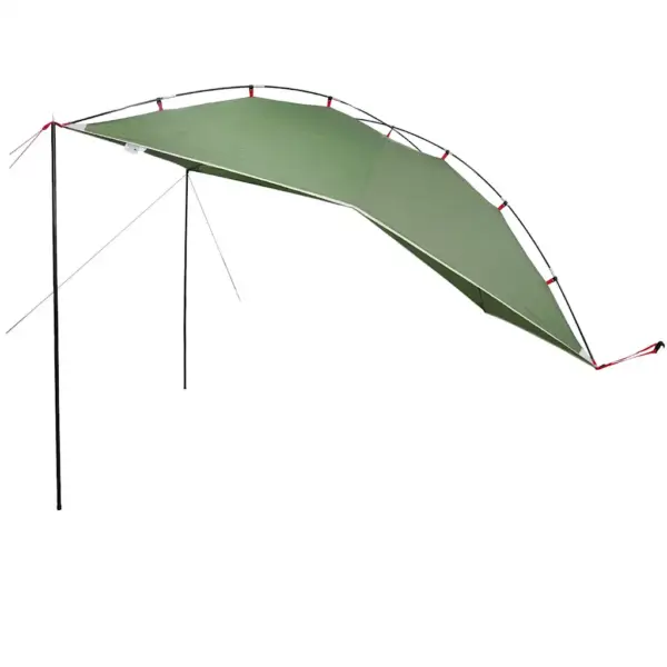 Veekindel roheline autovarjualune, PU-kattega 185T polüester, 320 x 220 x 200 cm – 5
