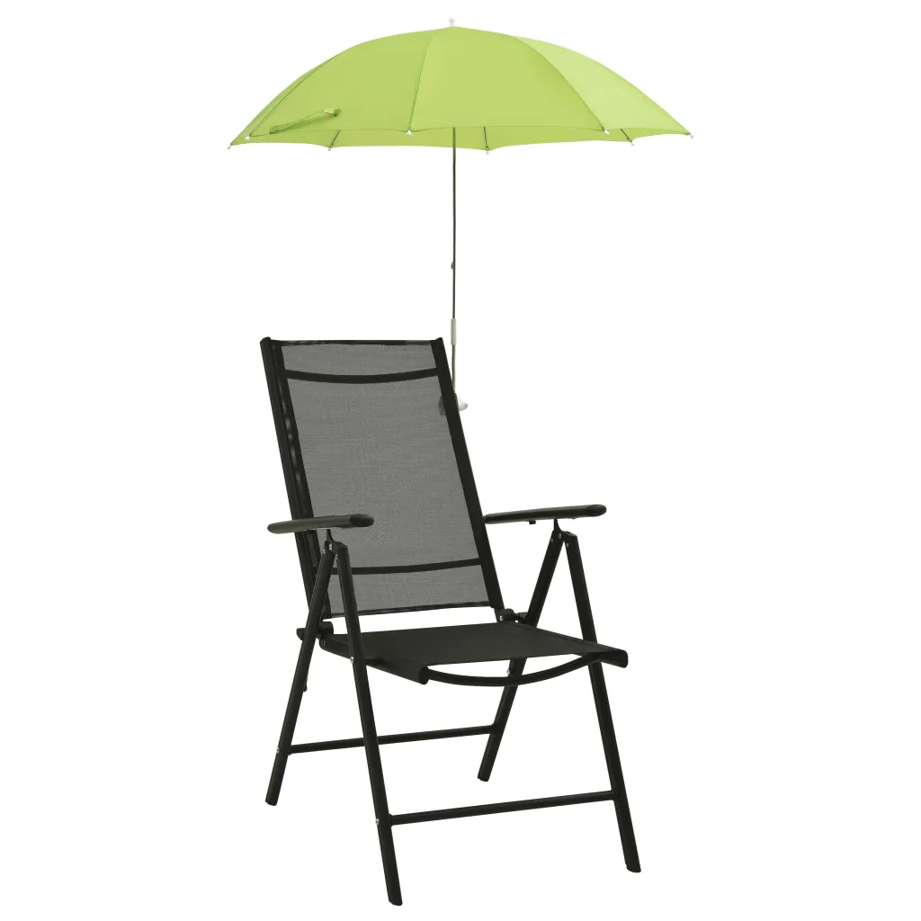 Klambriga matka- ja aiatooli päevavarjud, roheline, 105 cm, 2 tk
