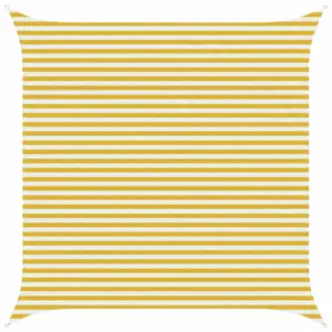 Ruudukujuline HDPE varjupuri terrassile, kollane-valge, 4,5 x 4,5 m