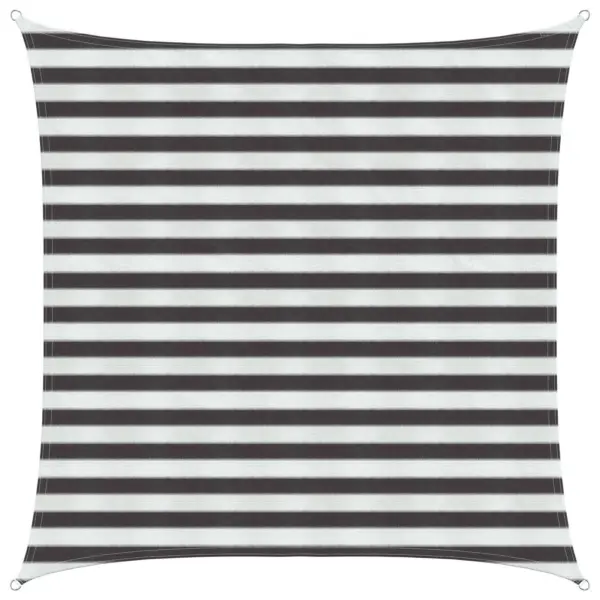 Ruutukujuline päikesepuri UV-kaitsega, antratsiit-valge HDPE, 2 x 2 m - 2