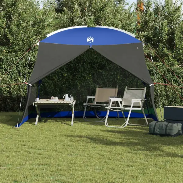 Sääsevõrguga aiatelk katusega, sinine azure, 320 x 320 x 218 cm, UV- ja veekindel – 3