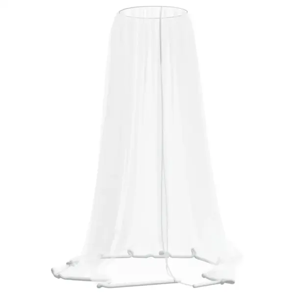 Sääsevõrk aiavihmavarjule tõmblukuga, valge, 300 x 230 cm – 2