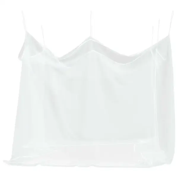 Ristkülikukujuline sääsevõrk õue, valge polüester, 220 auku/ruuttoll, 300 x 300 x 250 cm – 6