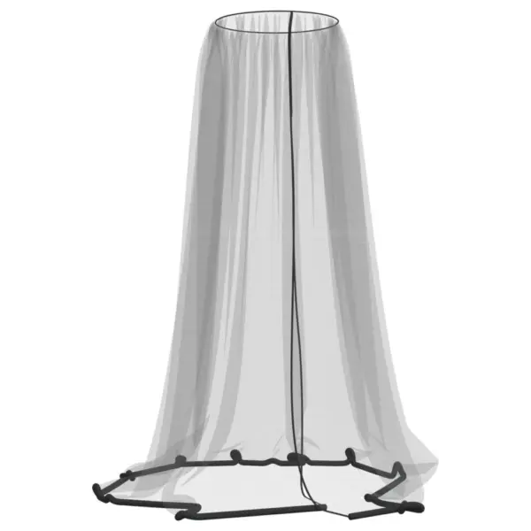 Ümmargune sääsevõrk päikesevarjule, tõmblukuga, must, 330 x 250 cm – 2