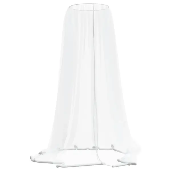 Ümar sääsevõrk terrassivihmavarjule, valge, 330 x 250 cm – 2