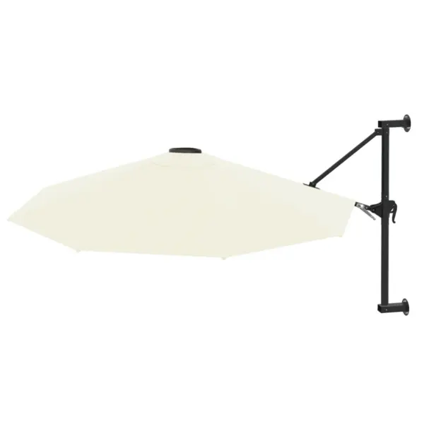 Seinale kinnitatav päevavari vändasüsteemiga, liivakarva, 300 cm - 2