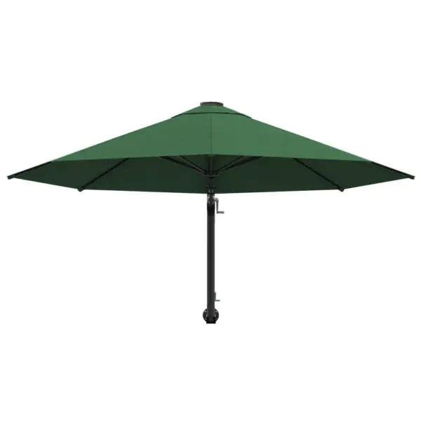 Seinale kinnitatav päikesevari vändasüsteemiga, 300 cm, roheline - 4
