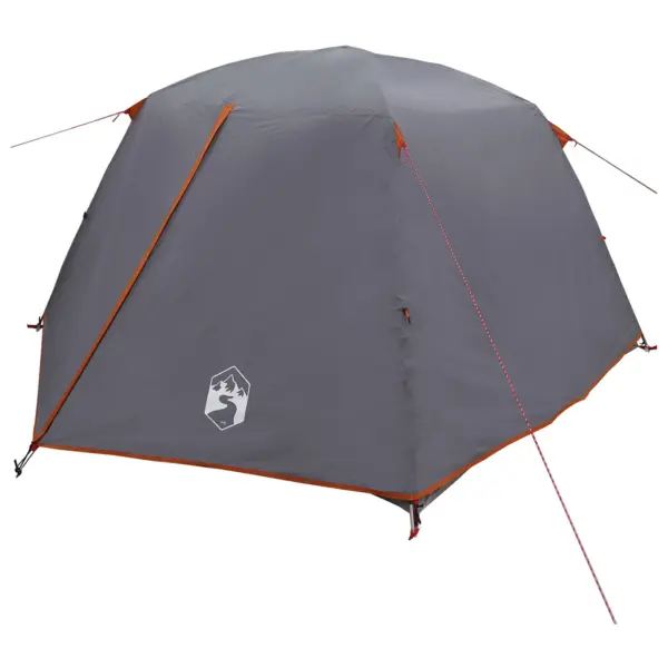 Seljakotitelk 2 inimesele, hall ja oranž, 185T polüester PU-kattega, 220 x 138 x 113 cm – 2