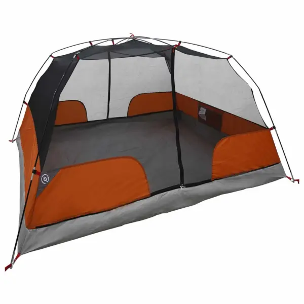 Seljakotitelk 2 inimesele, hall ja oranž, 185T polüester PU-kattega, 220 x 138 x 113 cm – 3
