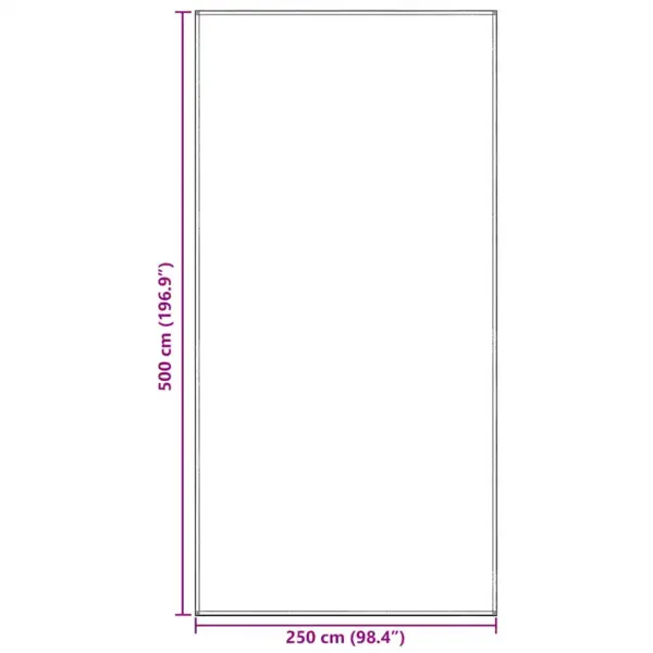 Kokkupandav sinine-hall telgivaip polüetüleenist, 500 x 250 cm – 9