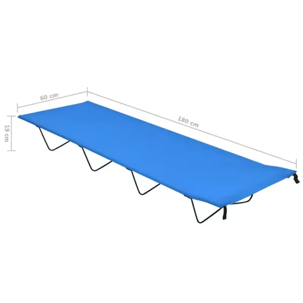 Sinine matkavoodi 180 x 60 x 19 cm, 600D oxford-kangas ja teras – 6