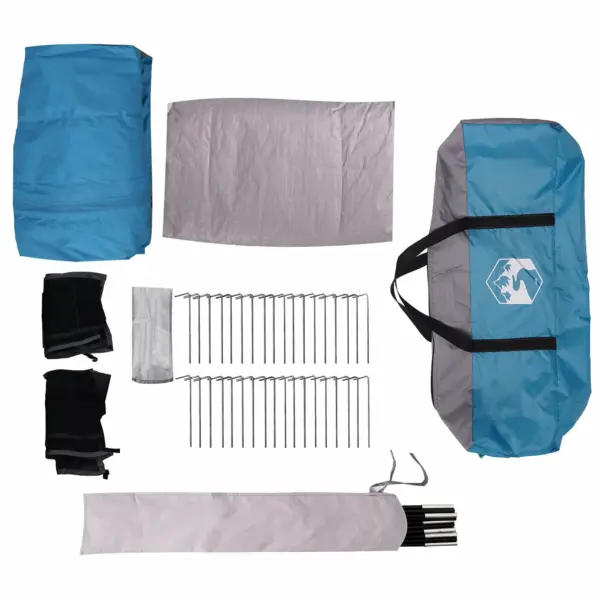 Avar sinine peretelk 610 x 610 x 210 cm, 185T polüester PU-kattega – 9