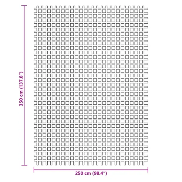PVC-vahtkattega telgivaip sise- ja välitingimustesse, sinine, 3,5 x 2,5 m – 7