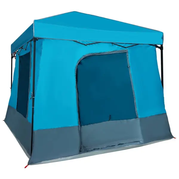 Sinine telgikomplekt katusega, 2 tk, taftkangas, 531 x 290 x 251 cm - 9