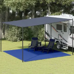 Sinine telgimatt, HDPE, 400 x 400 cm, ilmastikukindel ja aasadega