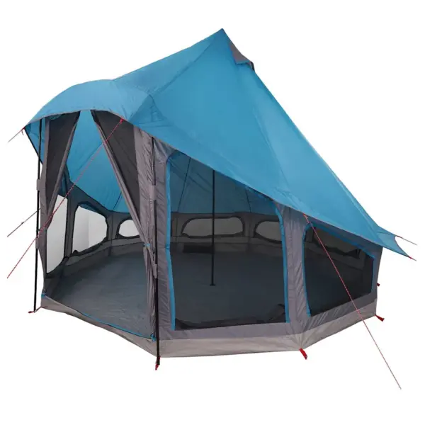 Sinine tipi peretelk varikatusega, taft, 6-le, 404 x 370 x 270 cm – 2