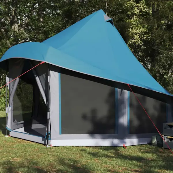 Sinine tipi peretelk varikatusega, taft, 6-le, 404 x 370 x 270 cm – 3