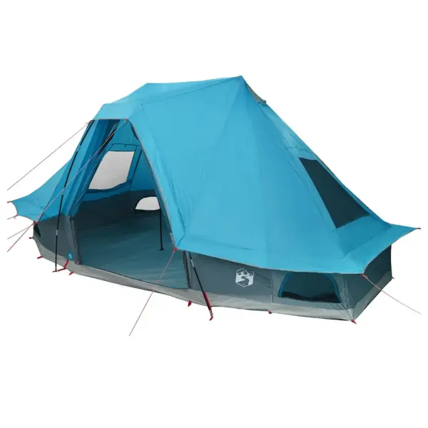 Sinine tipi telk 6-le, taftist, 466 x 310 x 240 cm, kandekotiga – 2