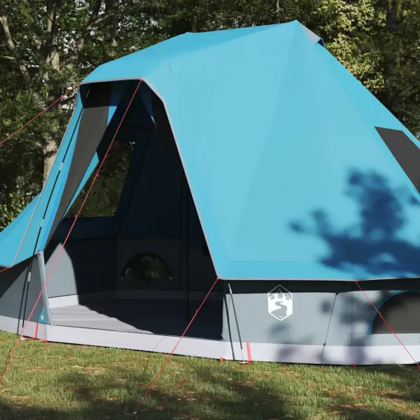 Sinine tipi telk 6-le, taftist, 466 x 310 x 240 cm, kandekotiga – 3