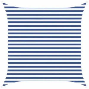 Kandiline sinine-valge päikesepuri aiale ja terrassile, 3 x 3 m, 100% polüester oxford