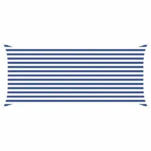 Ristkülikukujuline päikesepuri, sinine-valge, 4,5 x 2 m, 100% Oxford-polüester