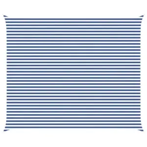 UV-kindel ristkülikukujuline päikesepuri sinine-valge 6 x 5 m, 100% polüester Oxford