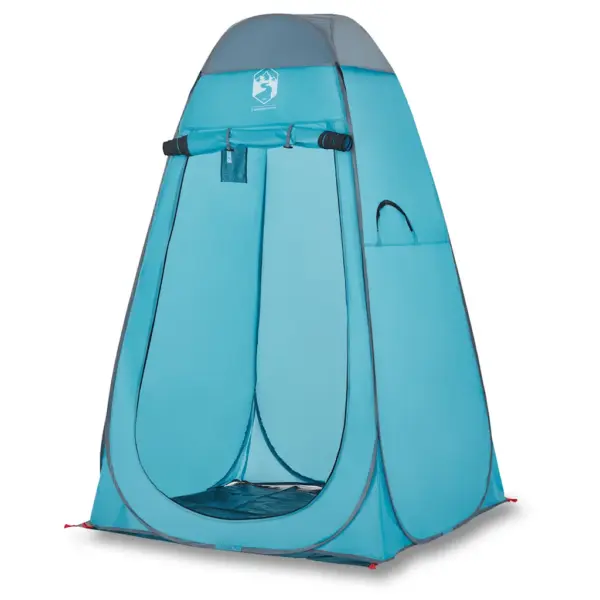 Veekindel pop-up privaatsustelk tualetiks ja riietumiseks, sinine, 120 x 120 x 185 cm – 2