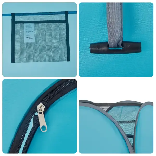 Veekindel pop-up privaatsustelk tualetiks ja riietumiseks, sinine, 120 x 120 x 185 cm – 13