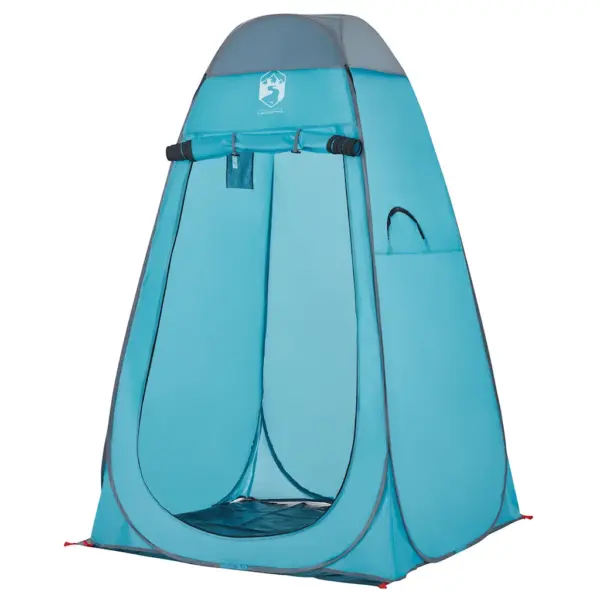 Veekindel pop-up privaatsustelk tualetiks ja riietumiseks, sinine, 120 x 120 x 185 cm – 3