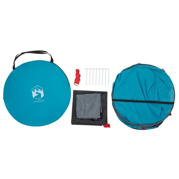 Veekindel pop-up privaatsustelk tualetiks ja riietumiseks, sinine, 120 x 120 x 185 cm – 9