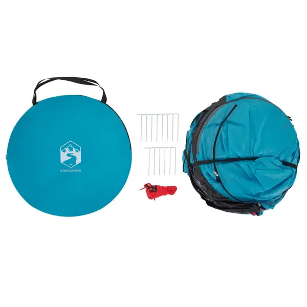 Sinine veekindel pop-up privaatsustelk tualetiks ja riiete vahetamiseks, 233 x 120 x 193 cm – 8