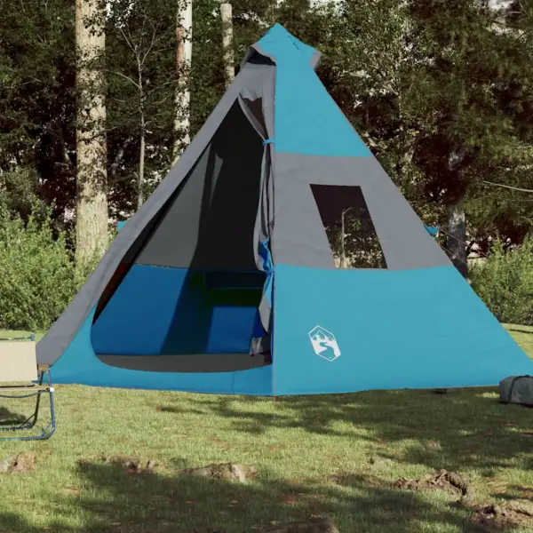 Veekindel sinine tipi-matkatelk 7 inimesele, 350 x 350 x 233 cm – 3