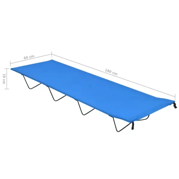 Matkavoodid, 2 tk, 180 x 60 x 19 cm, 600D oxford-kangas ja teras, sinine – 7
